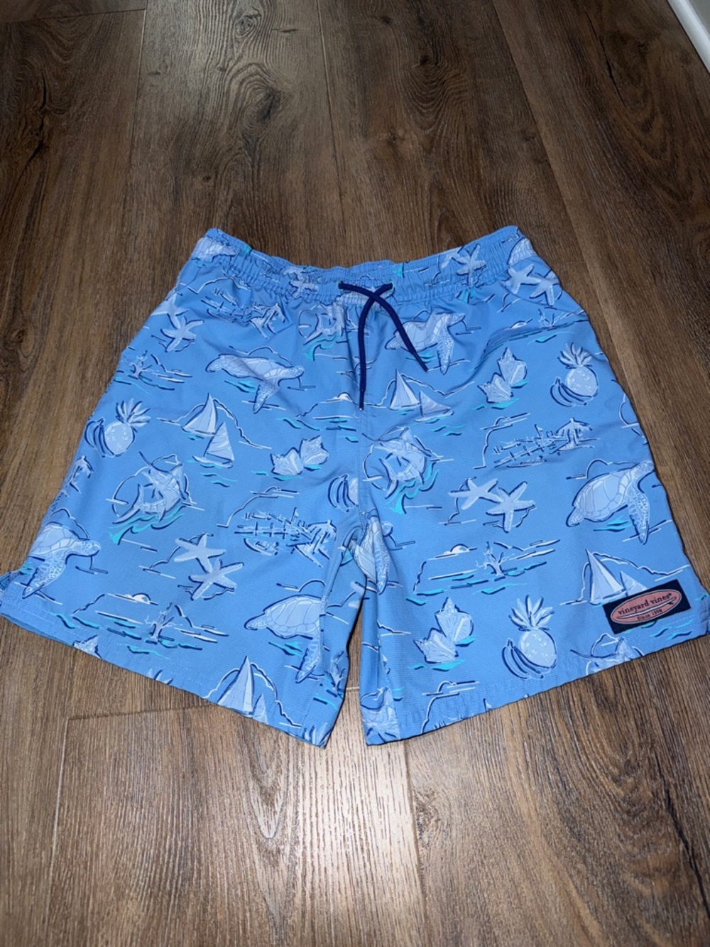 Vineyard Vines Boys' Printed Chappy Swim Trunks